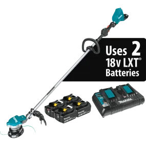 36V (18V X2) LXT® Brushless String Trimmer Kit with 4 Batteries (5.0Ah)